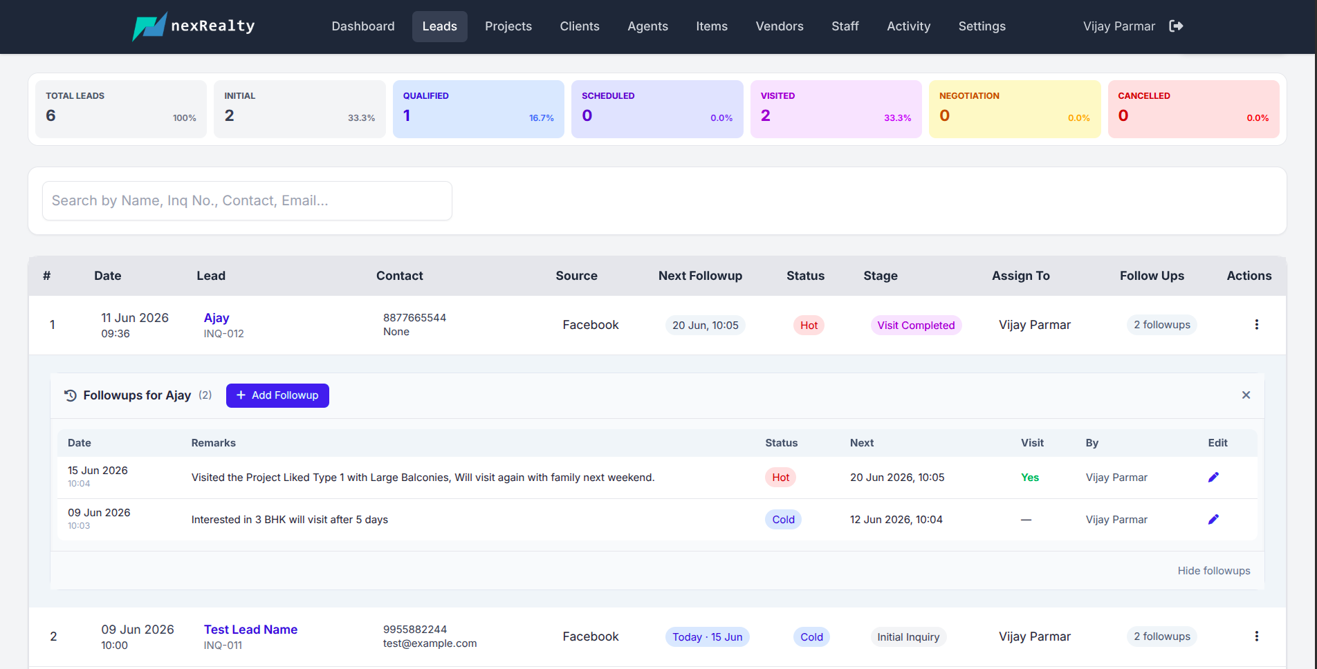 Real Estate Follow Up Tracking Timeline